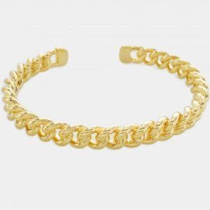 Gold chain cuff